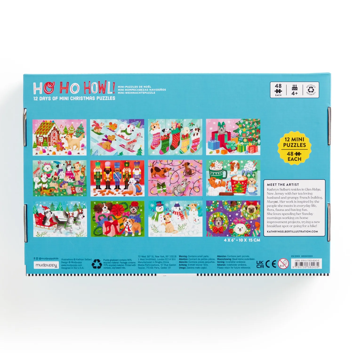 Good Puzzle Co. Ho Ho Howl julekalender puslespil 12x48