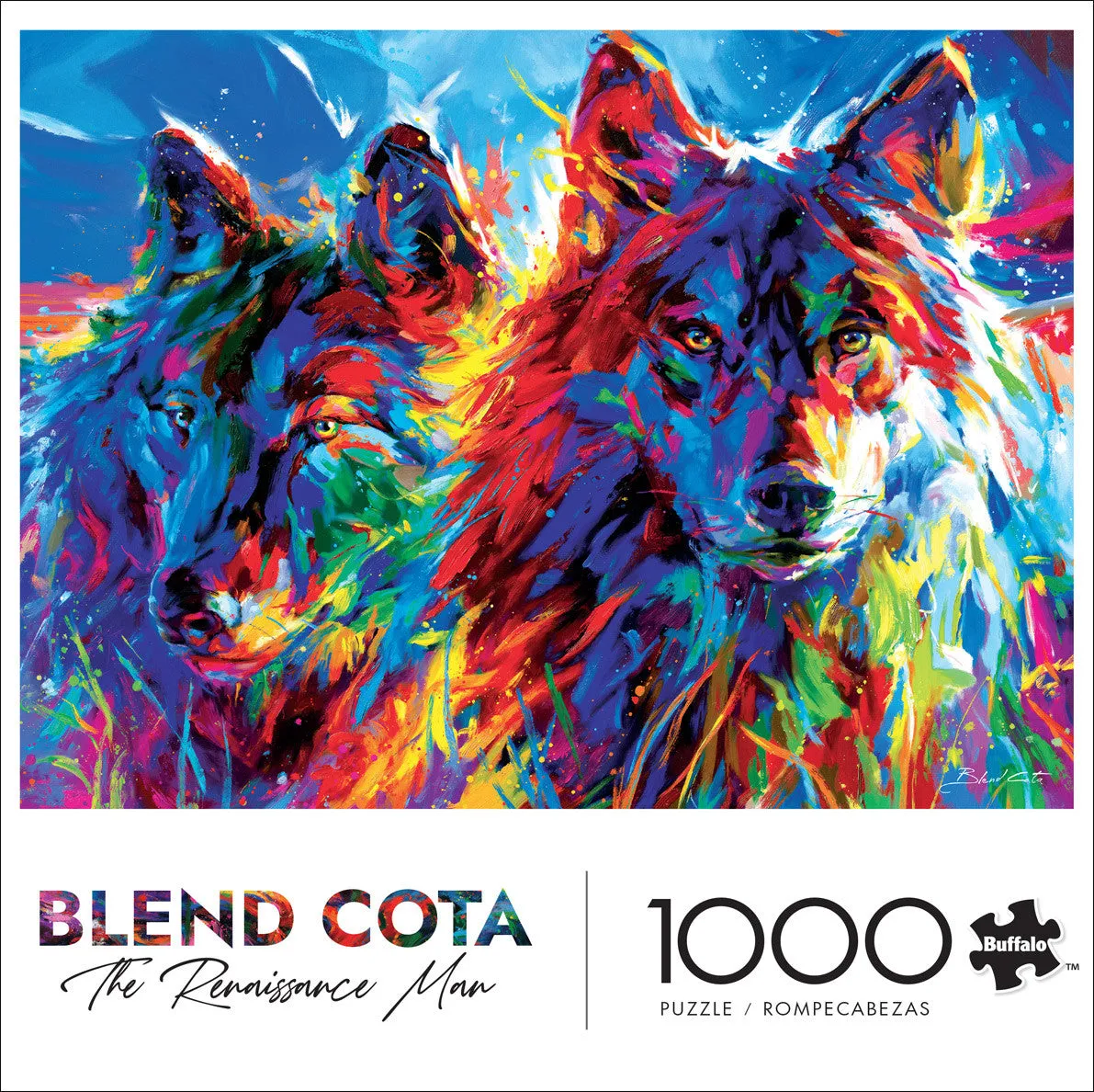 Buffalo Games Blend Cota Wolves True Love puslespil 1000 ulve
