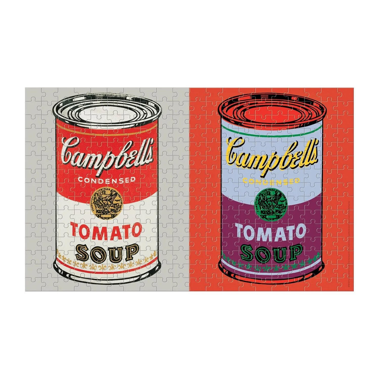 Galison Andy Warhol Soup Cans puslespil 300 brikker lenticular