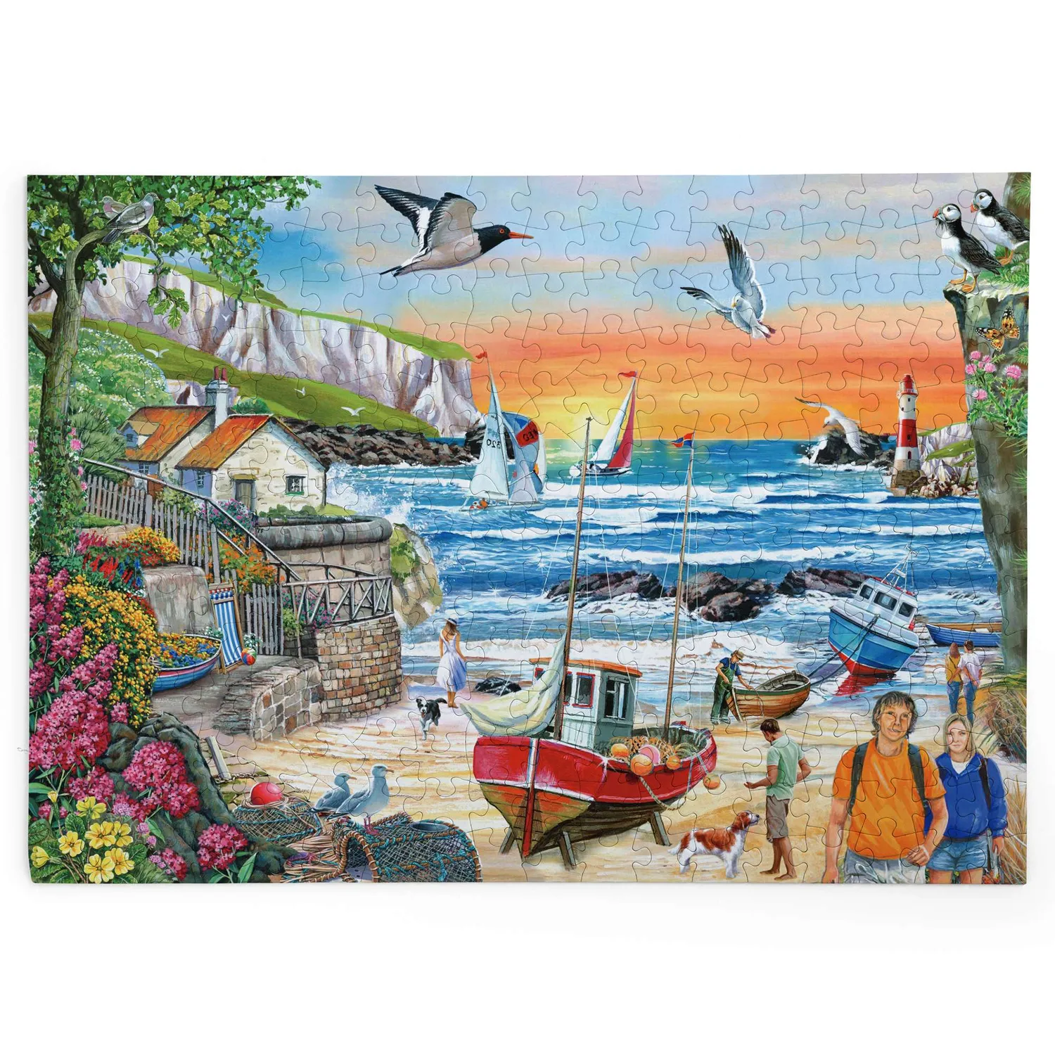House of Puzzles BIG Seaside Sunset puslespil 250 strand