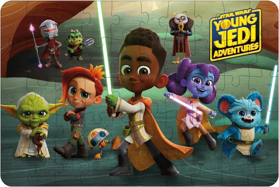 Buffalo Games Star Wars Young Jedi gulvpuslespil 50 jumbobrikker