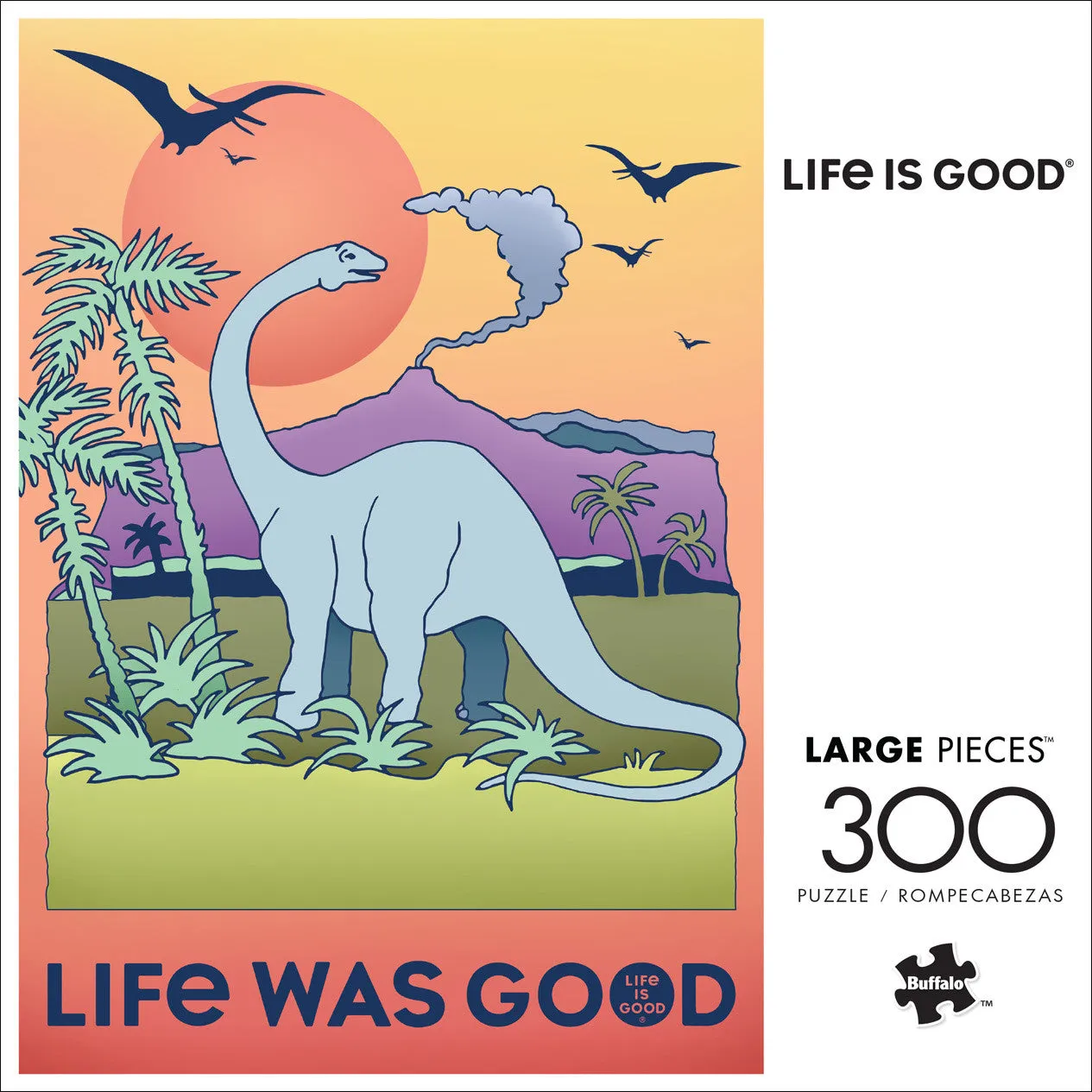 Buffalo Games Life Was Good puslespil 300 store brikker dino