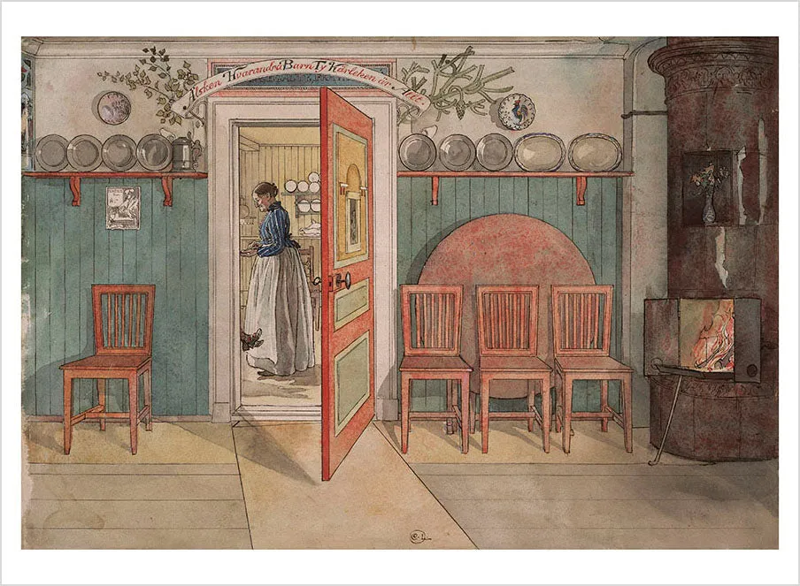 Pomegranate Carl Larsson postkortbog 30 kort svensk