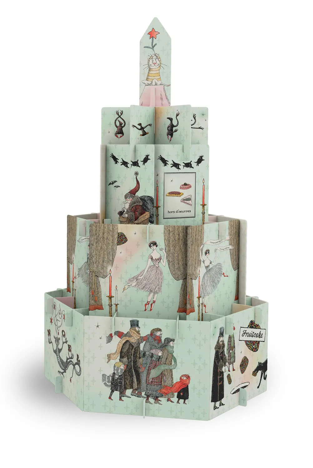 Pomegranate Edward Gorey Eclectic Christmas juledekoration