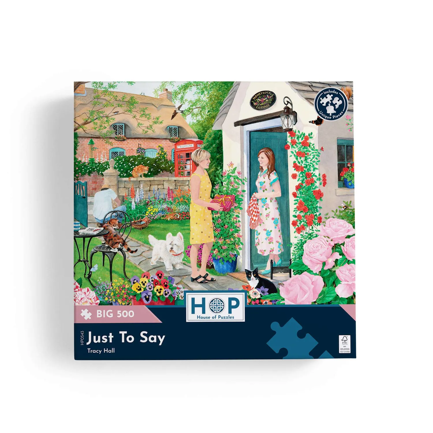 House of Puzzle BIG 500 Just To Say 500 brikker puslespil blomst
