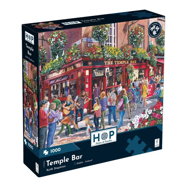 House of Puzzles Temple Bar puslespil 1000 brikker bygninger
