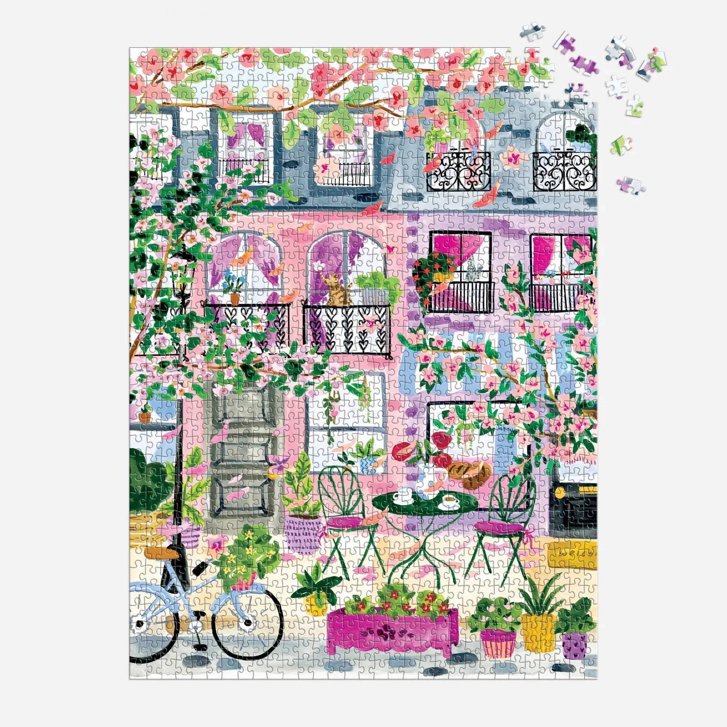 Good Puzzle Co. Cherry Lane Blossoms puslespil 1000 brikker forår