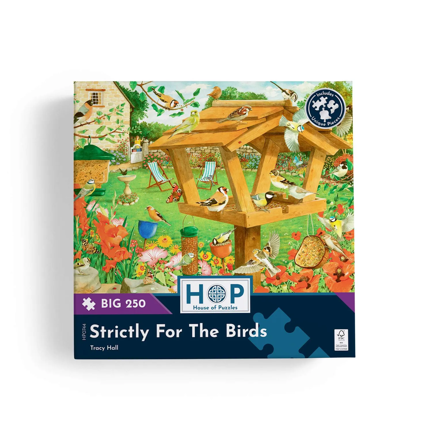 House of Puzzles Strictly Birds BIG 250 puslespil havefugle