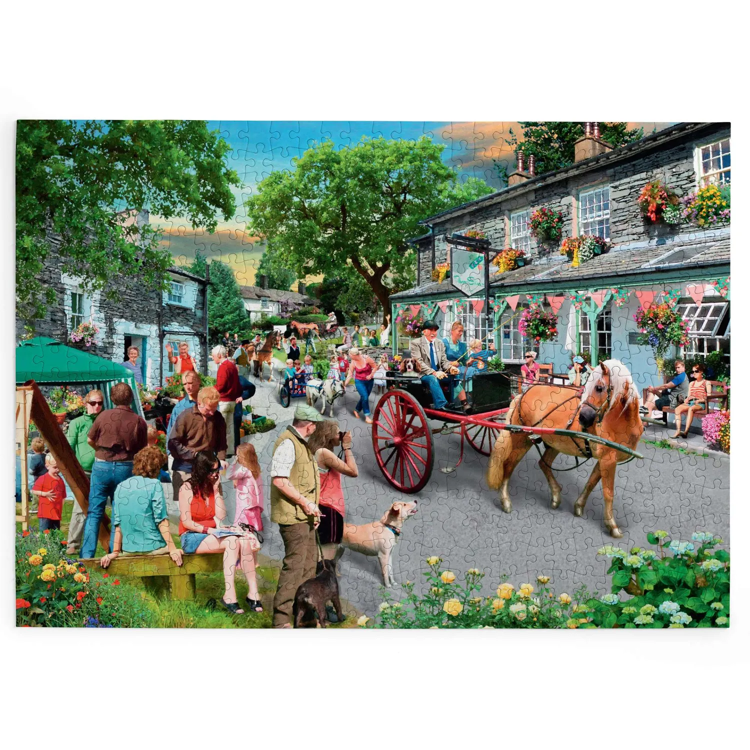 House of Puzzle BIG Pony Parade puslespil 500 heste