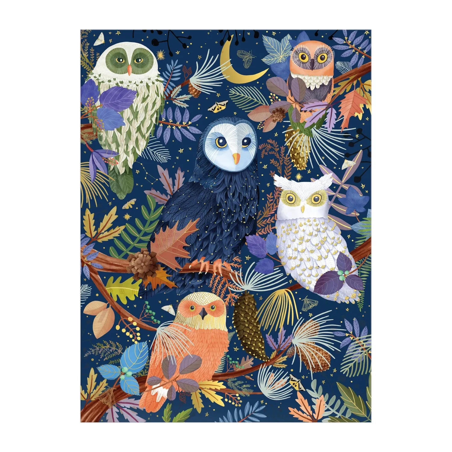 Good Puzzle Co. Owls at Dawn foliepuslespil 1000 brikker ugler