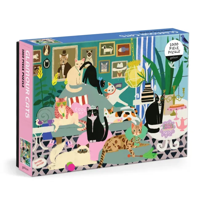 Good Puzzle Co. Glamour Cats 1000 puslespil katte