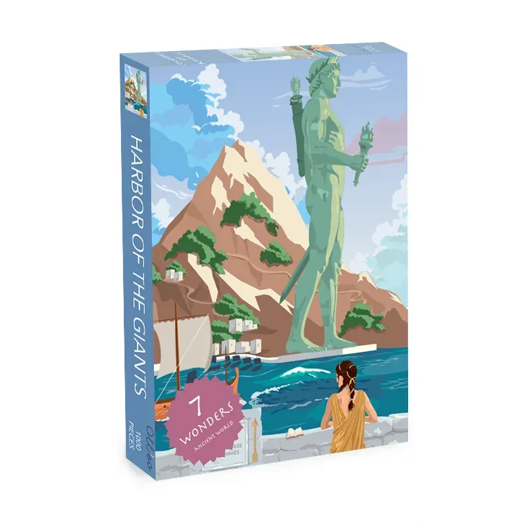 Olleo Colossus of Rhodes puslespil 1000 brikker antik havn