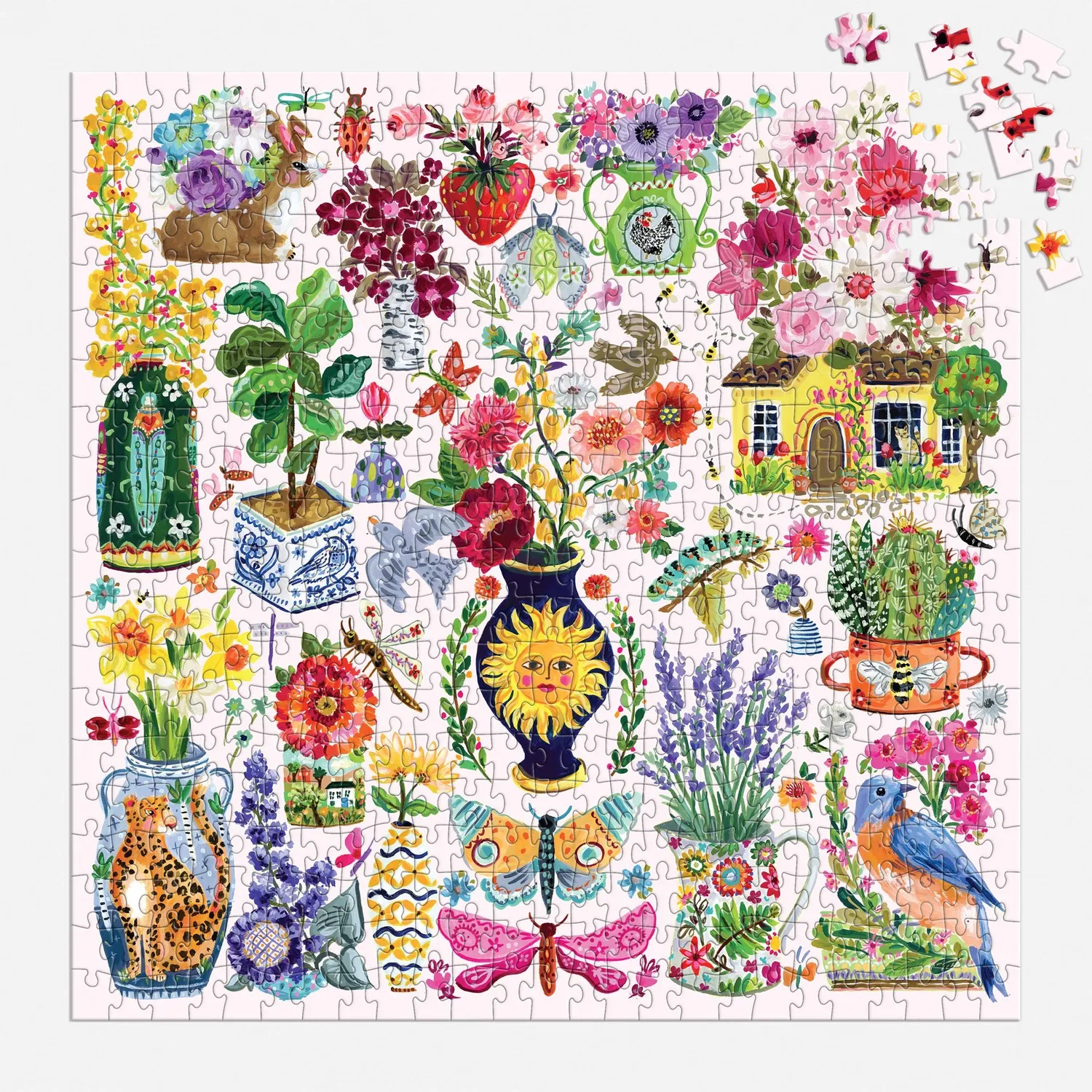 Good Puzzle Co. Buzzy Bouquets puslespil 500 brikker blomster