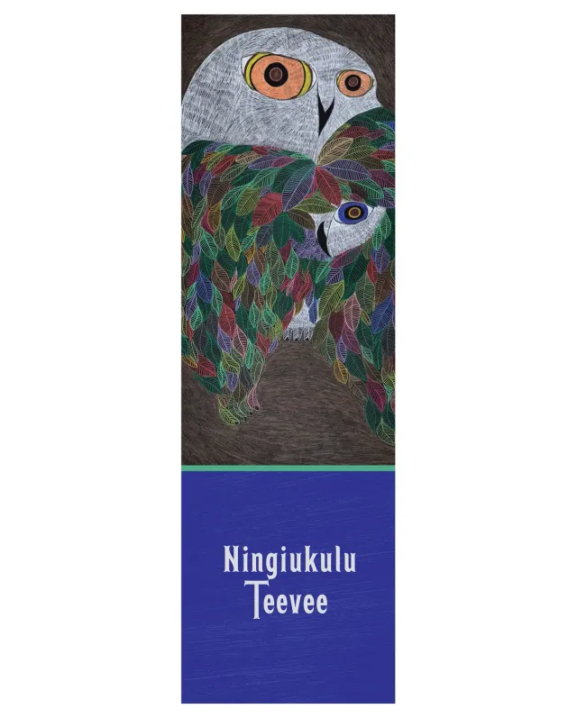 Pomegranate Ningiukulu Teevee Colourful Wild Owl bogmærke