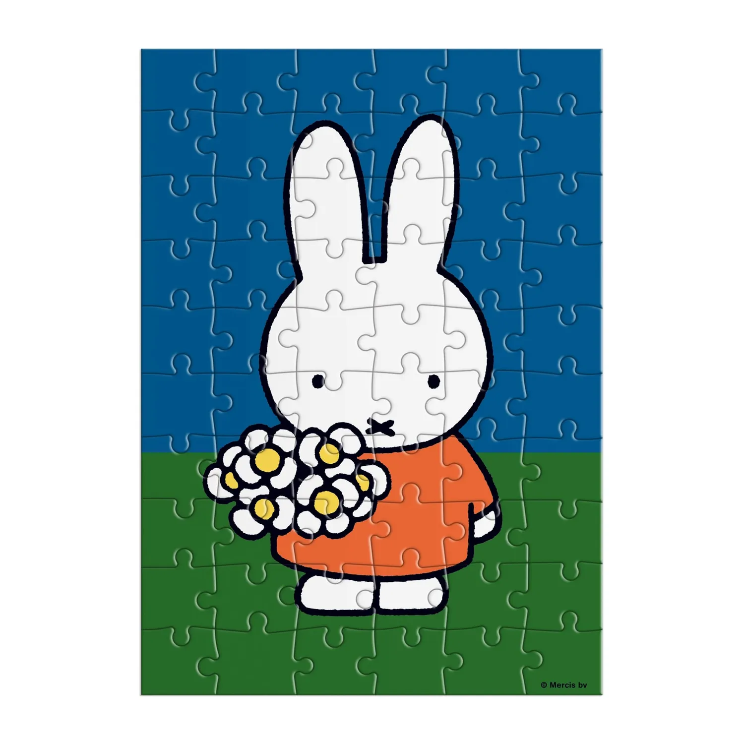 Galison Miffy With Flowers puslespil 60 brikker kort