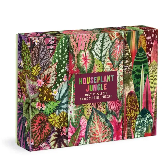 Good Puzzle Co. Houseplant Jungle puslespil 3x250 brikker planter