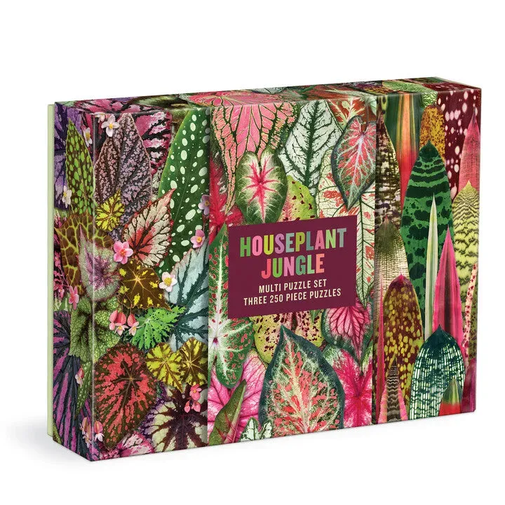 Good Puzzle Co. Houseplant Jungle puslespil 3x250 brikker planter