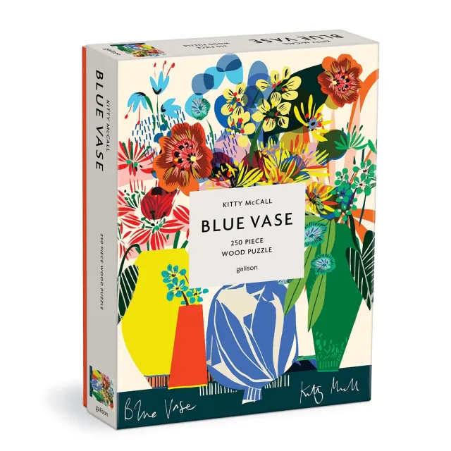 Galison Kitty McCall Blue Vase træpuslespil 250 brikker